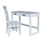 International Concepts Carson Solid Wood Desk with 2 Drawers and Chair - Chalk/White K128-71-C220 - alternate 1